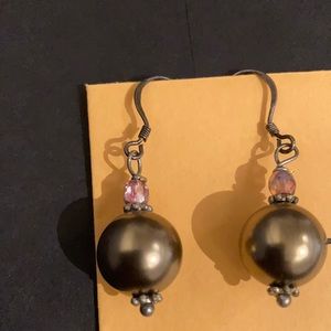 Vintage Look Pearl Earrings